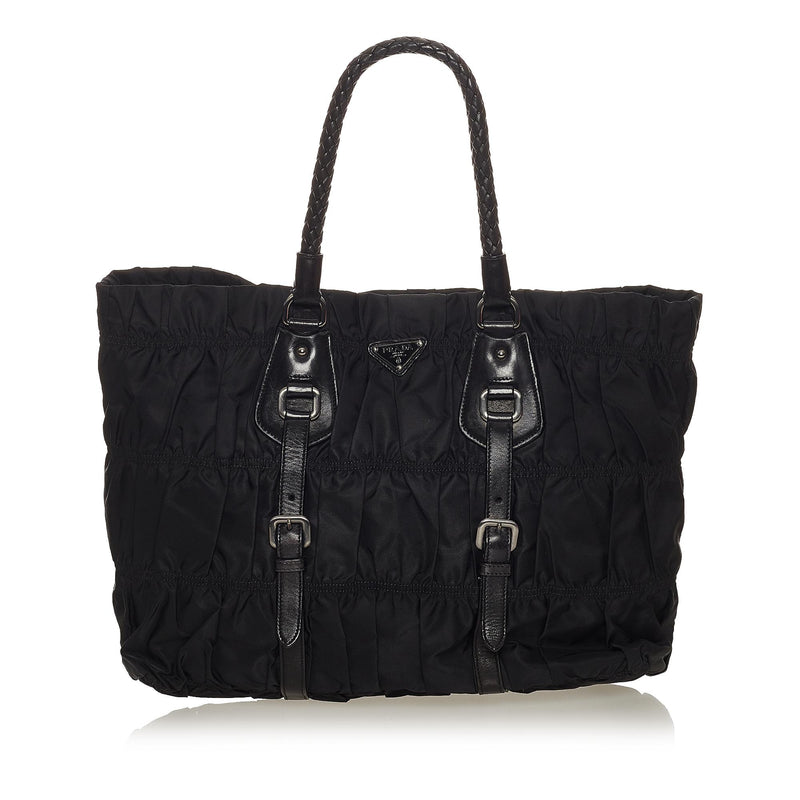 Prada Tessuto Gaufre Tote Bag (SHG-27743)