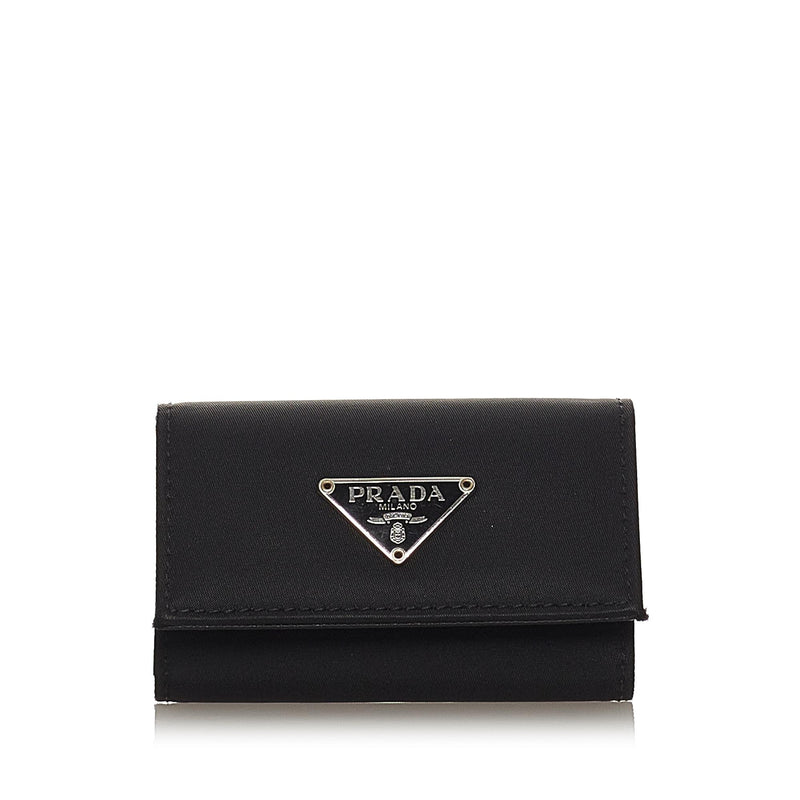 Prada Saffiano leather keyholder  Black Prada Tessuto Shoulder