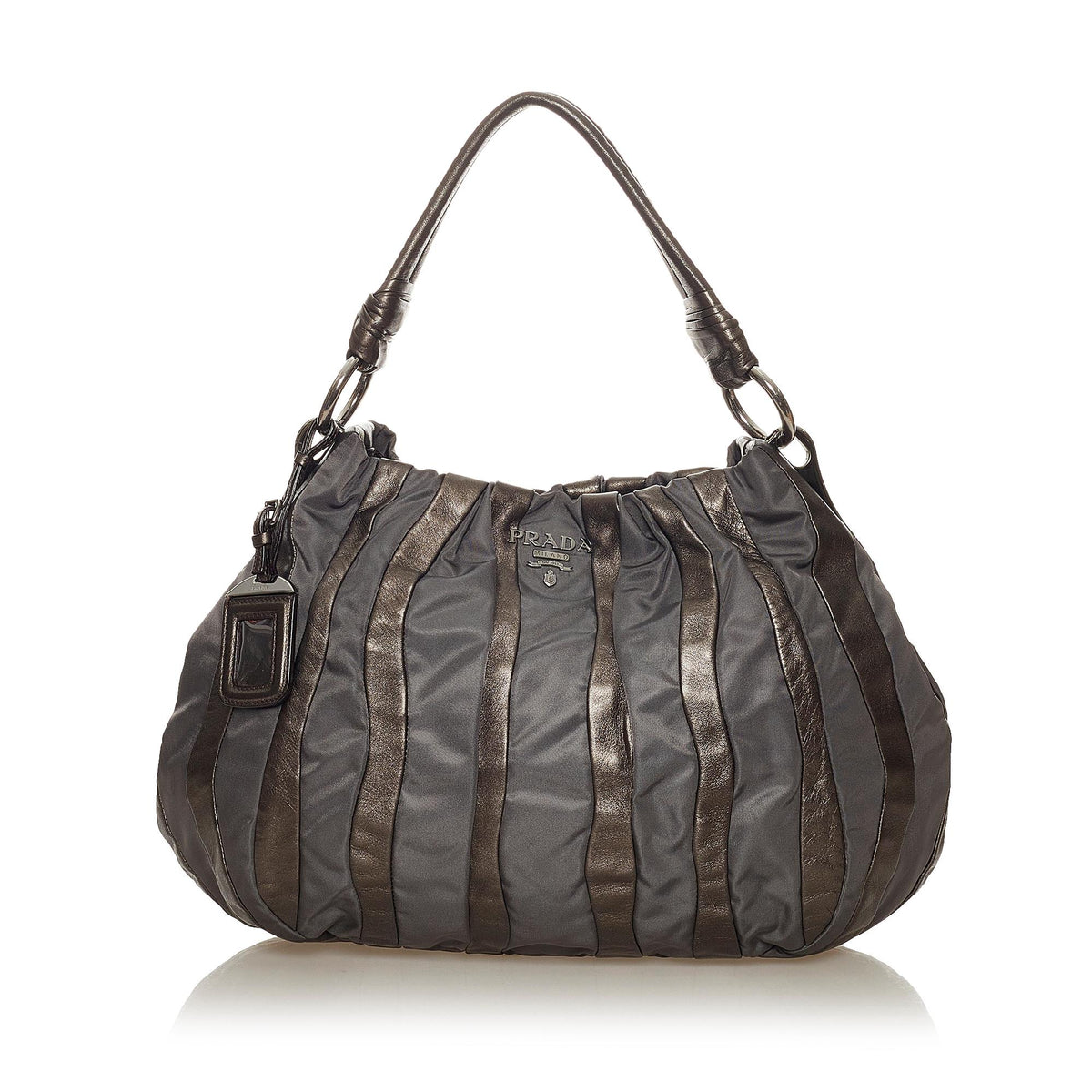 Prada Tessuto Nappa Waves Hobo Bag (SHG-27221)