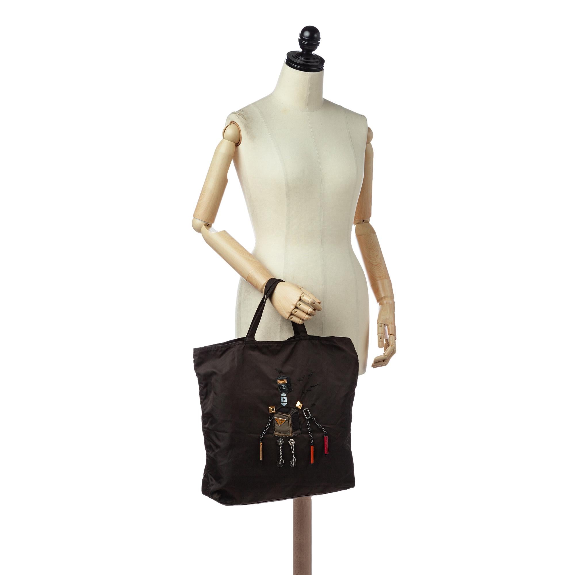 Prada Tessuto Robot Tote Bag (SHG-37355)