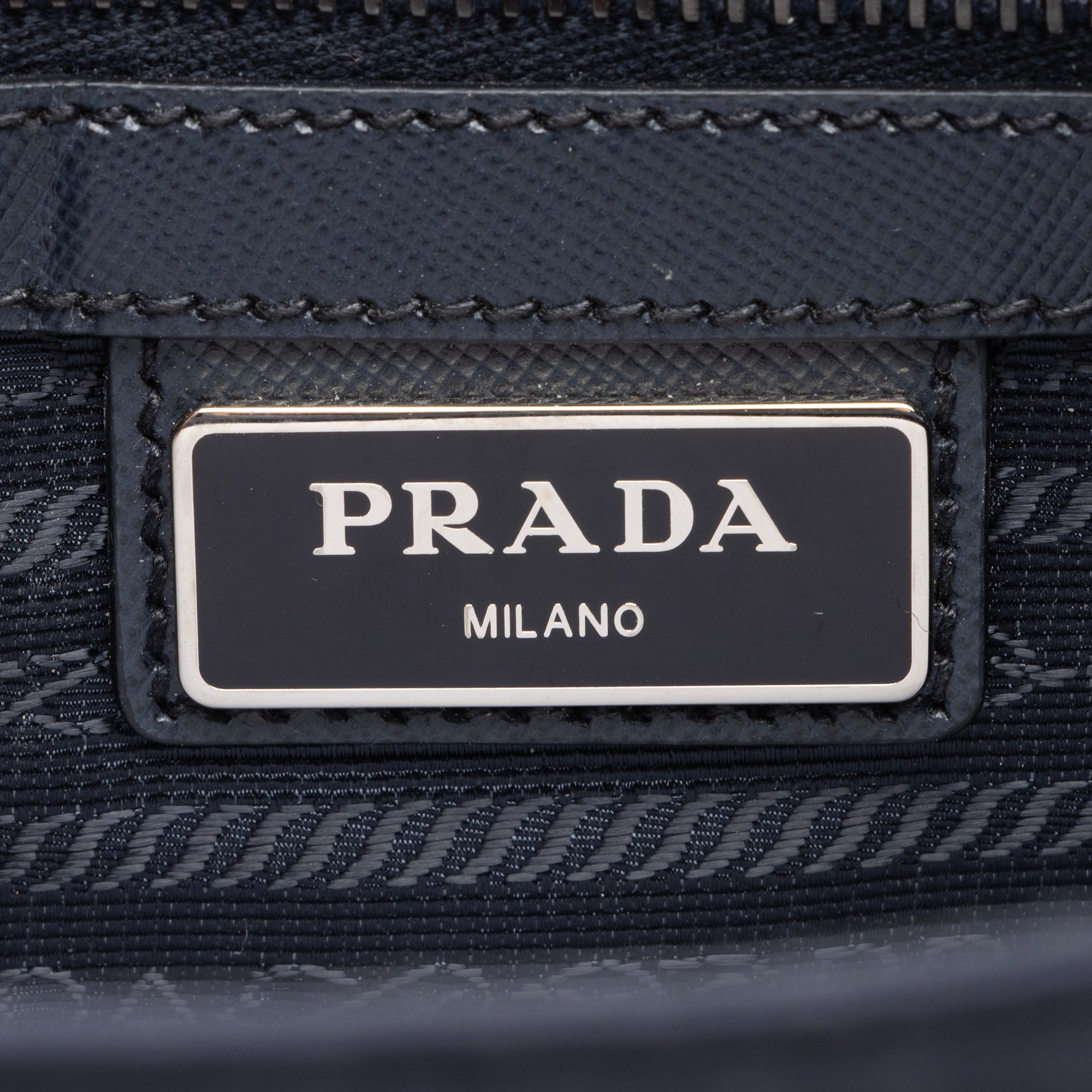 Prada Tessuto Saffiano Front Pocket Medium Messenger Bag (SHF-23879)