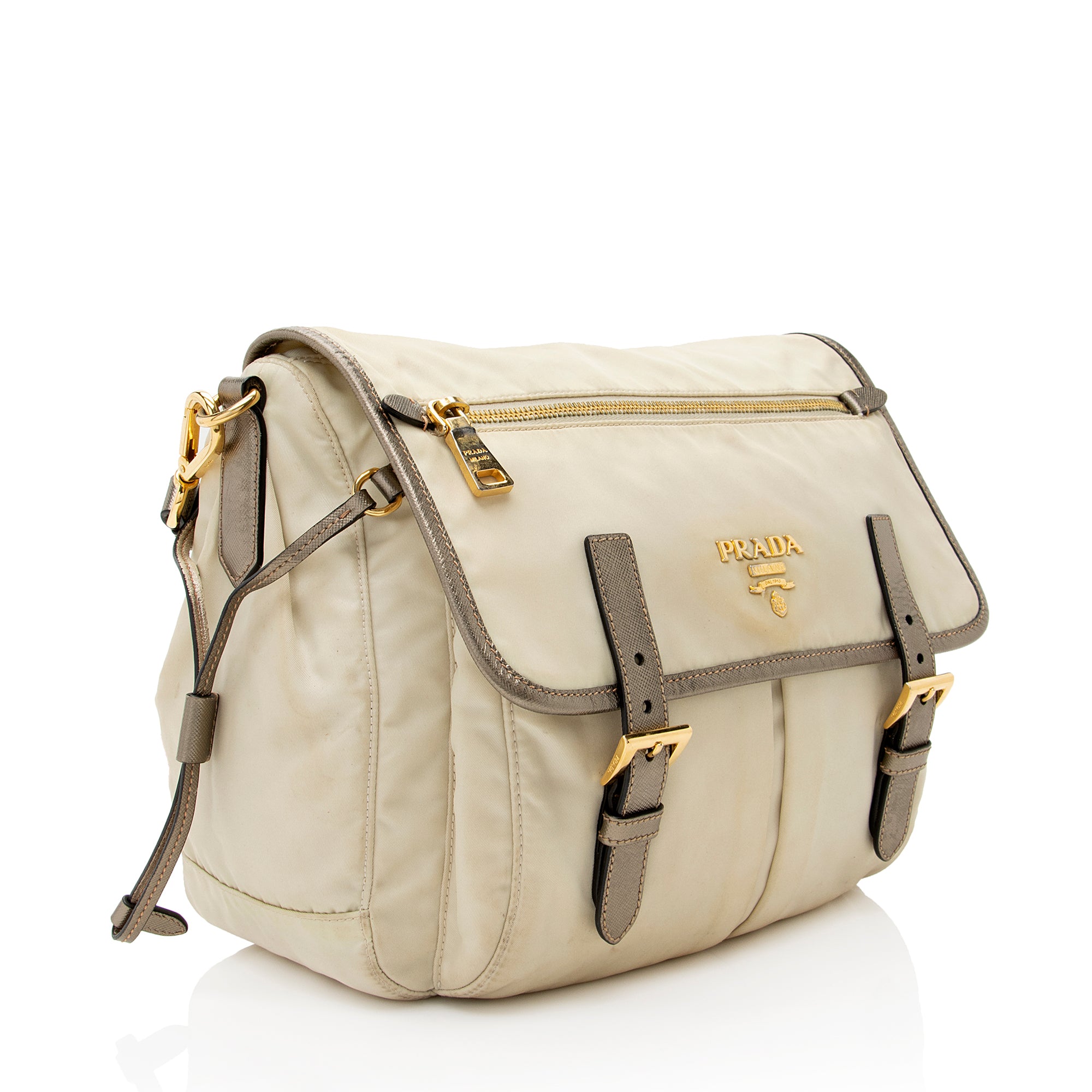 Prada Tessuto Saffiano Messenger Bag (SHF-22207)