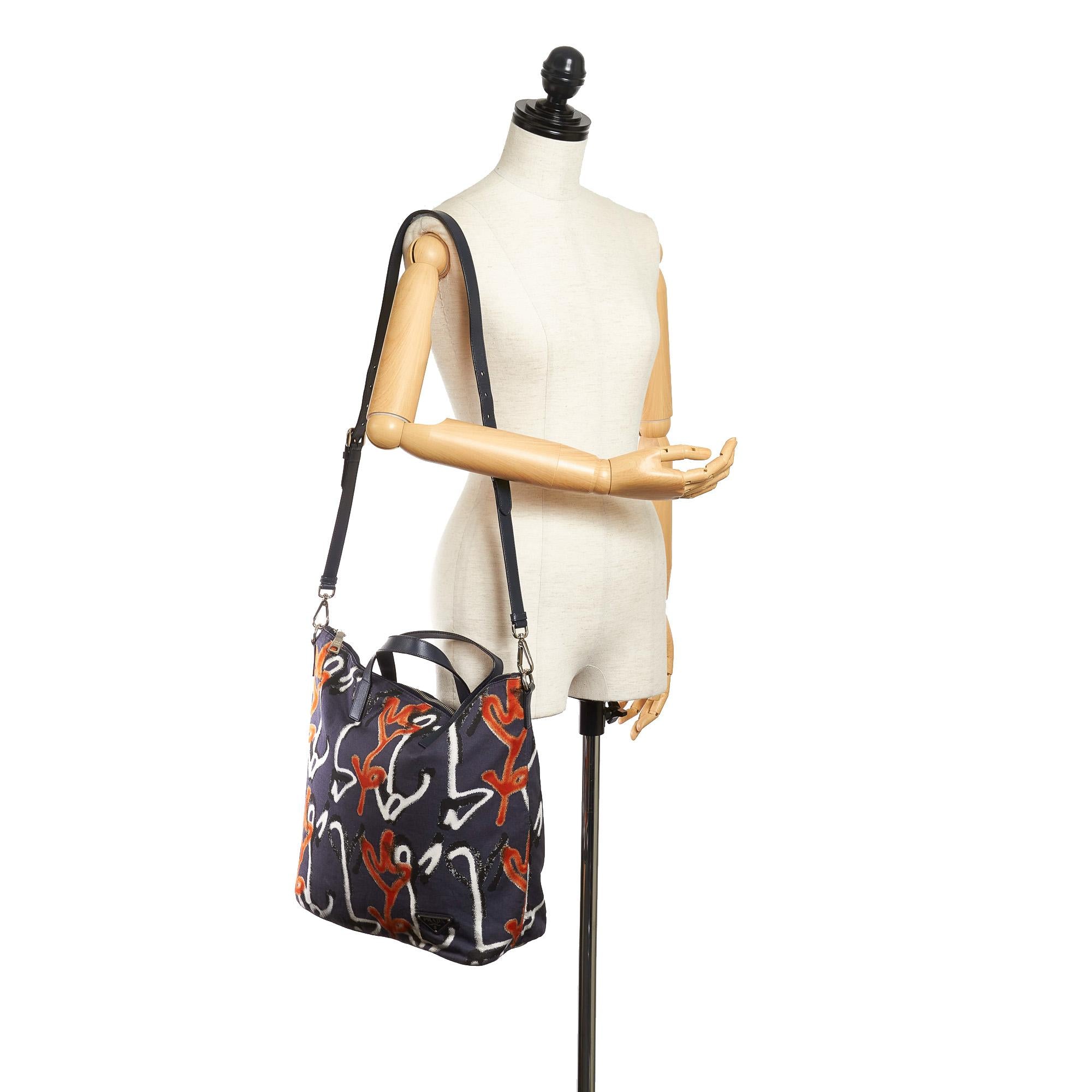 Prada Tessuto Stampato Satchel (SHG-32731)