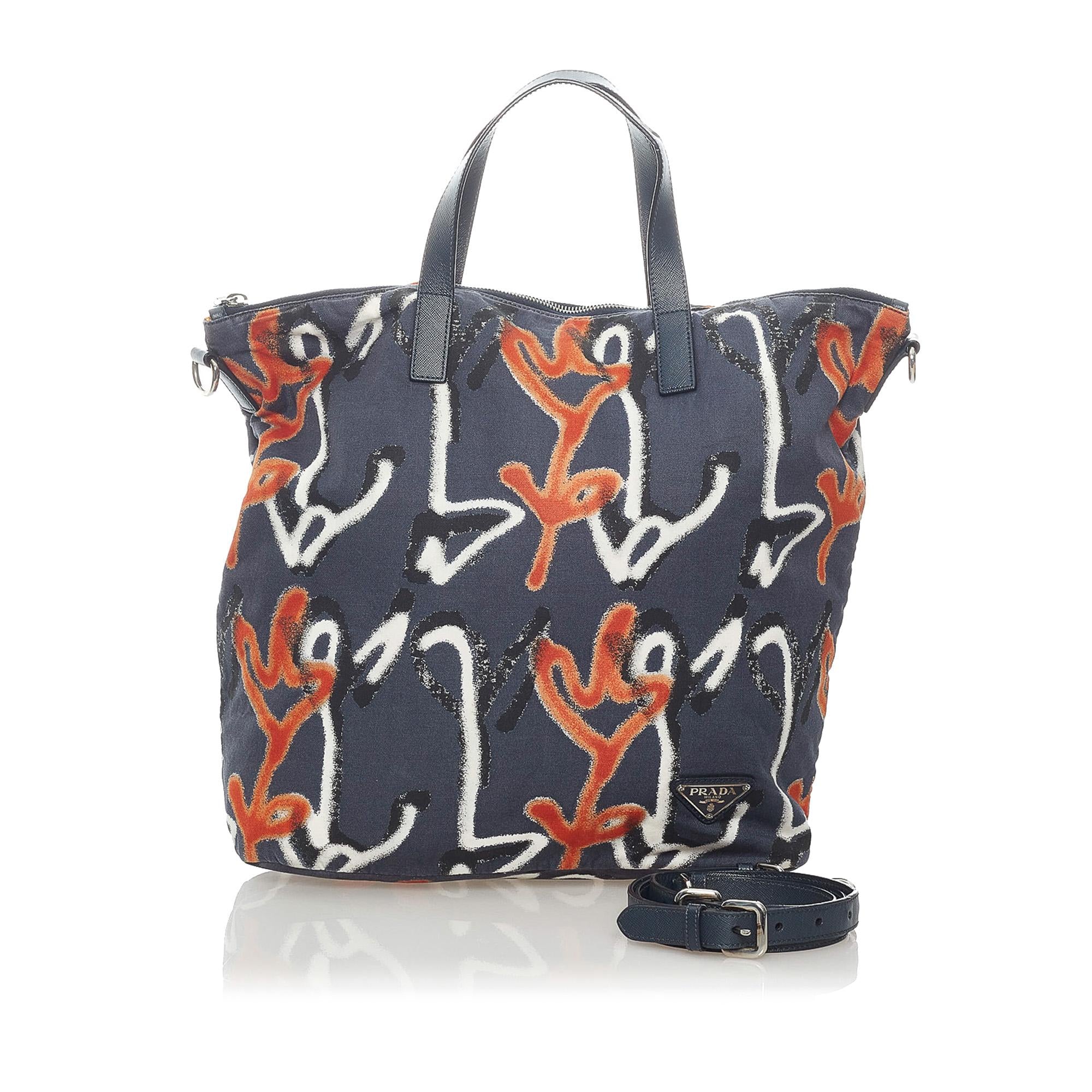 Prada Tessuto Stampato Satchel (SHG-32731)