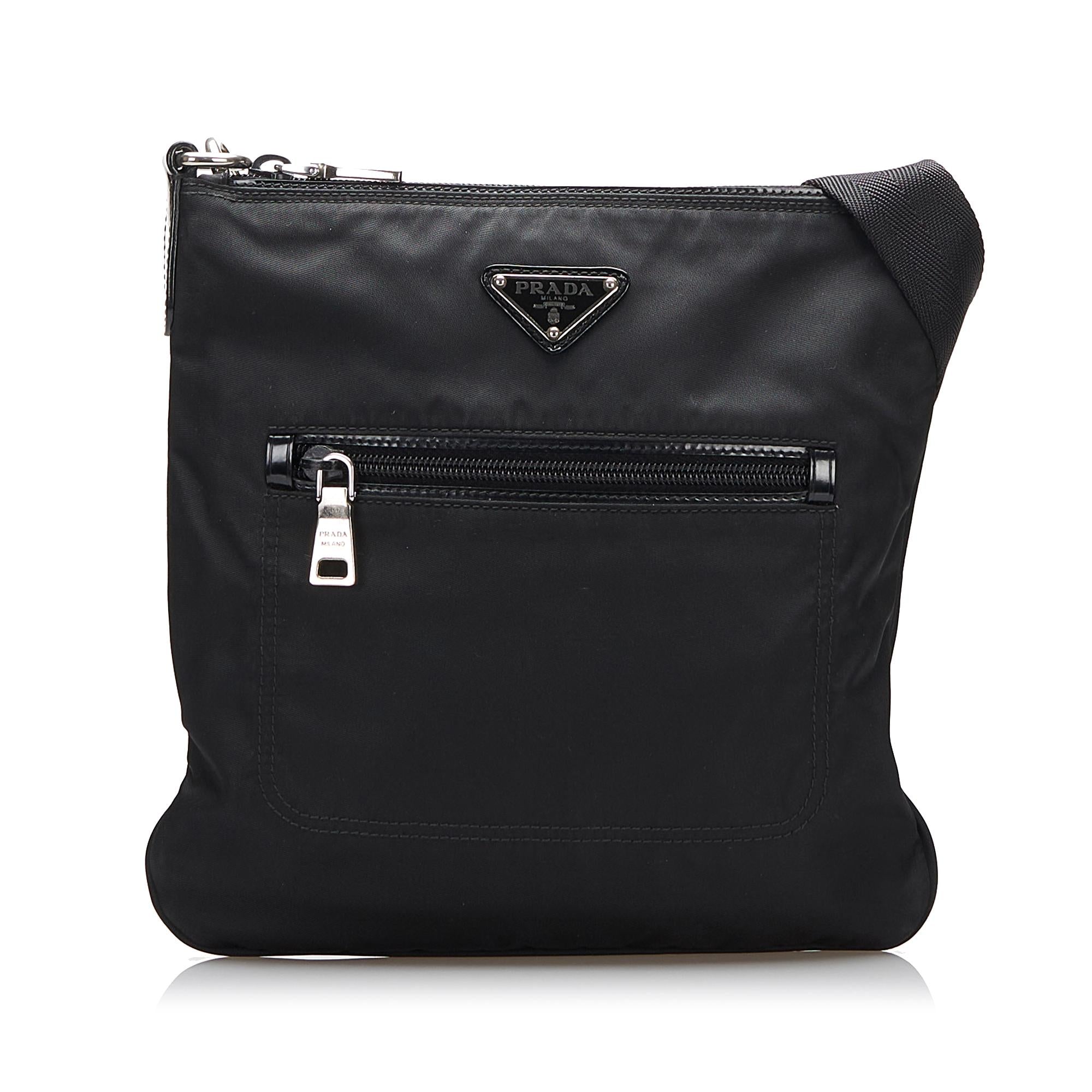 Prada Tessuto Zip Pocket Crossbody (SHG-Od9sRB)