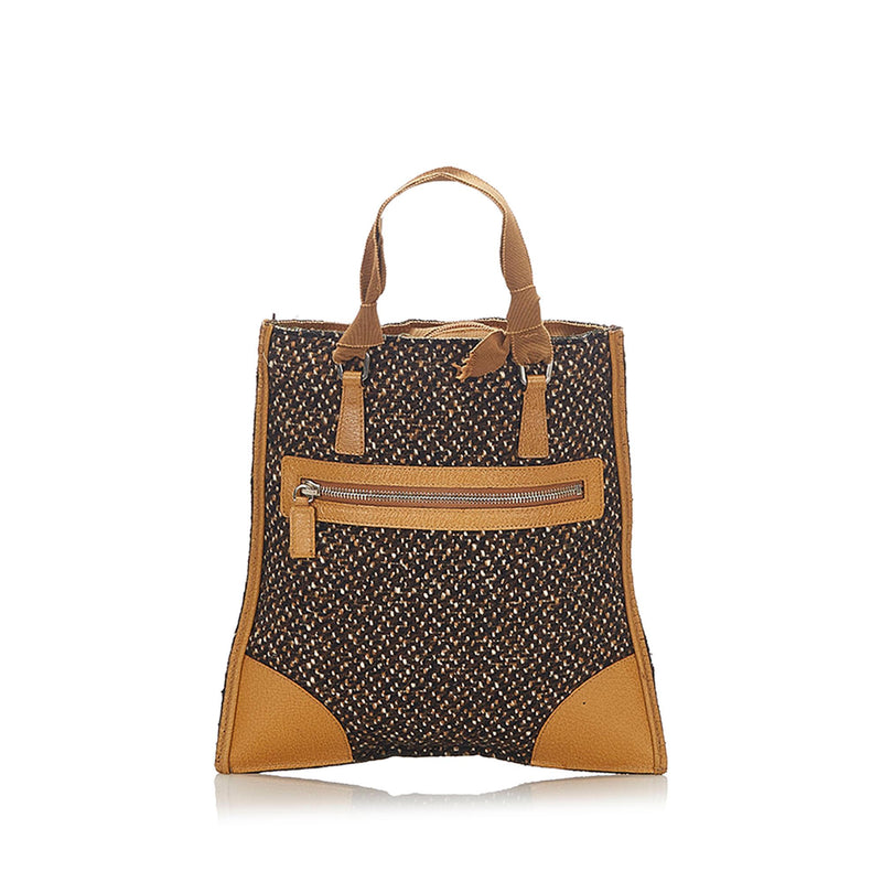 Prada Tweed Handbag (SHG-22278)