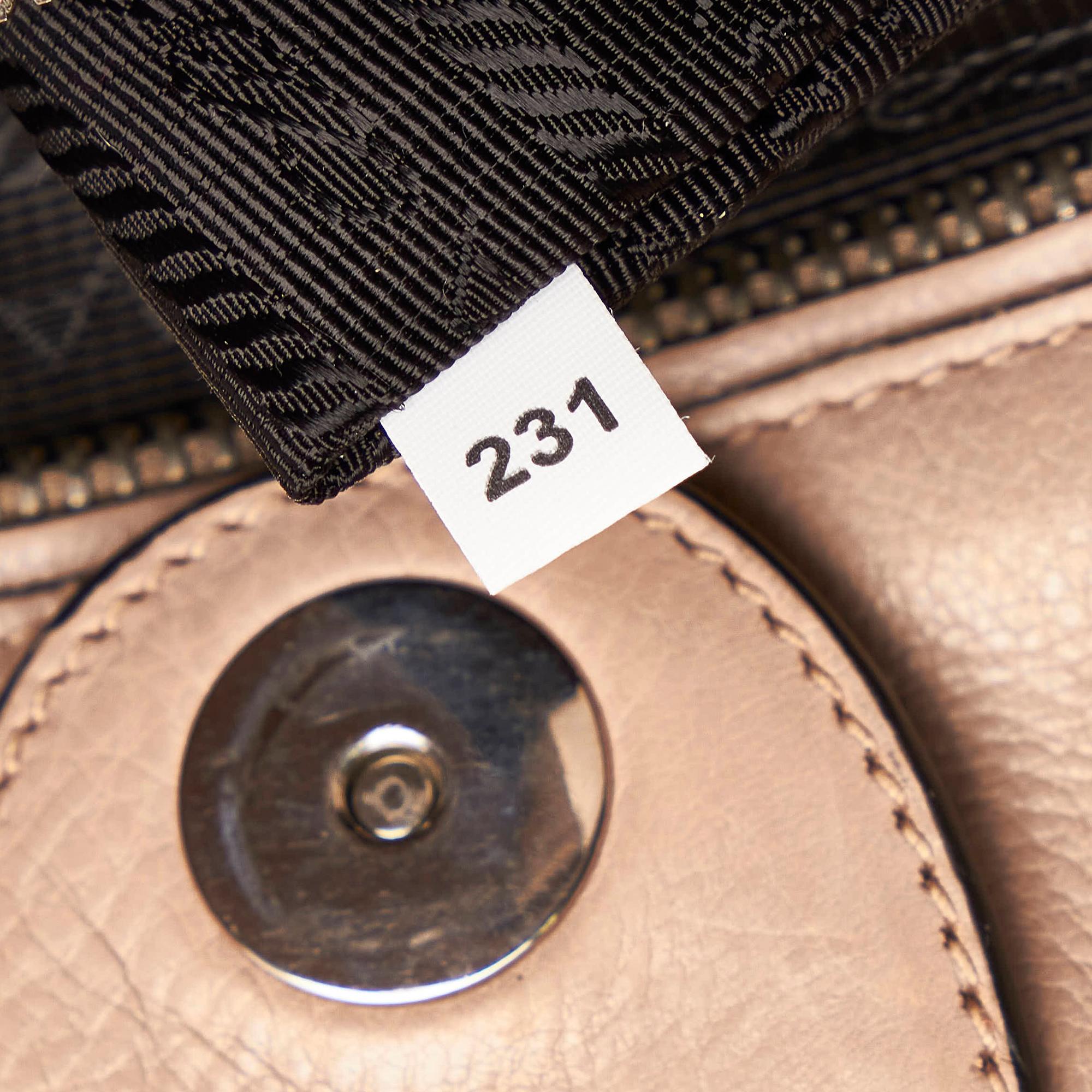 Prada Twin Pocket Leather Handbag (SHG-29256)