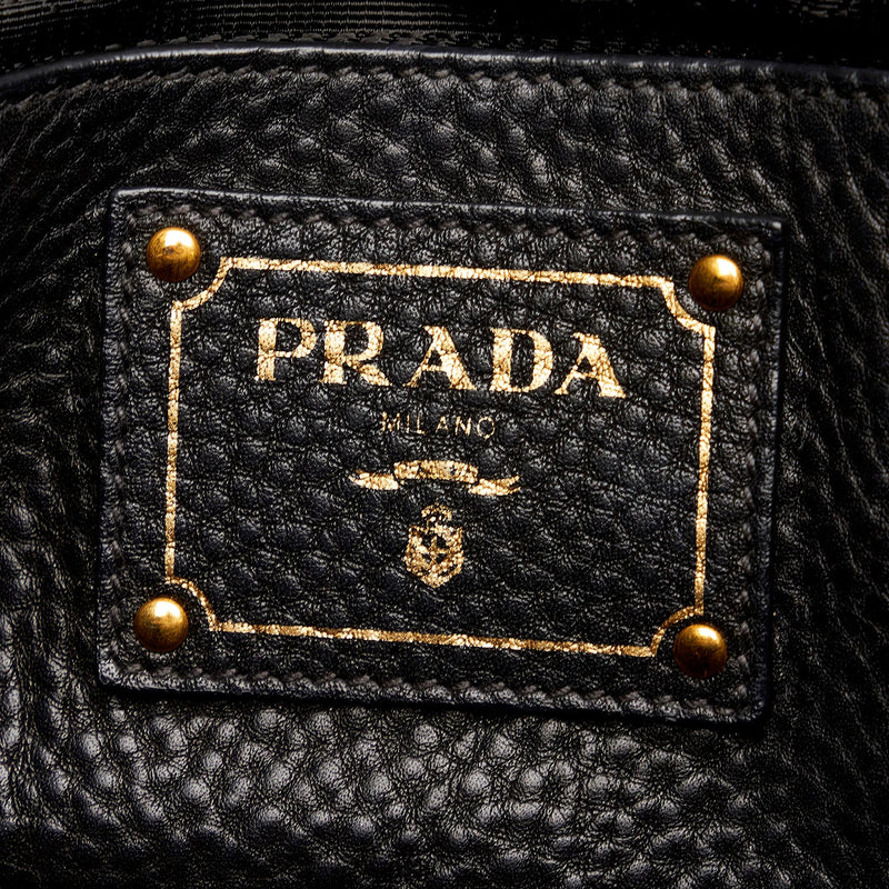 Prada Twin Pocket Leather Satchel (SHG-24744)