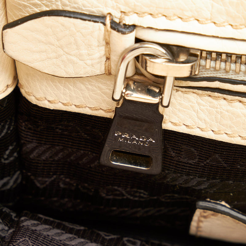 Prada Twin Pocket Leather Satchel (SHG-25708)