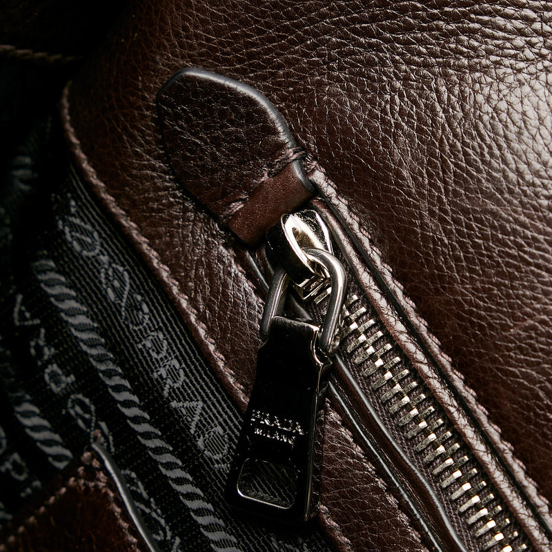 Prada Twin Pocket Leather Satchel (SHG-27087)