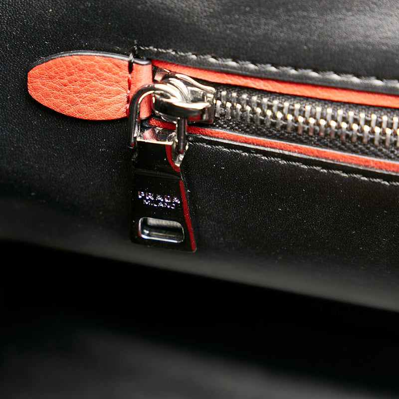 Prada Twin Pocket Leather Satchel (SHG-27421)