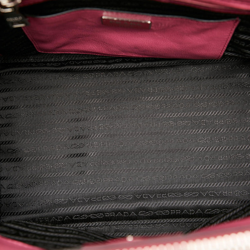 Prada Twin Pocket Leather Satchel (SHG-28484)