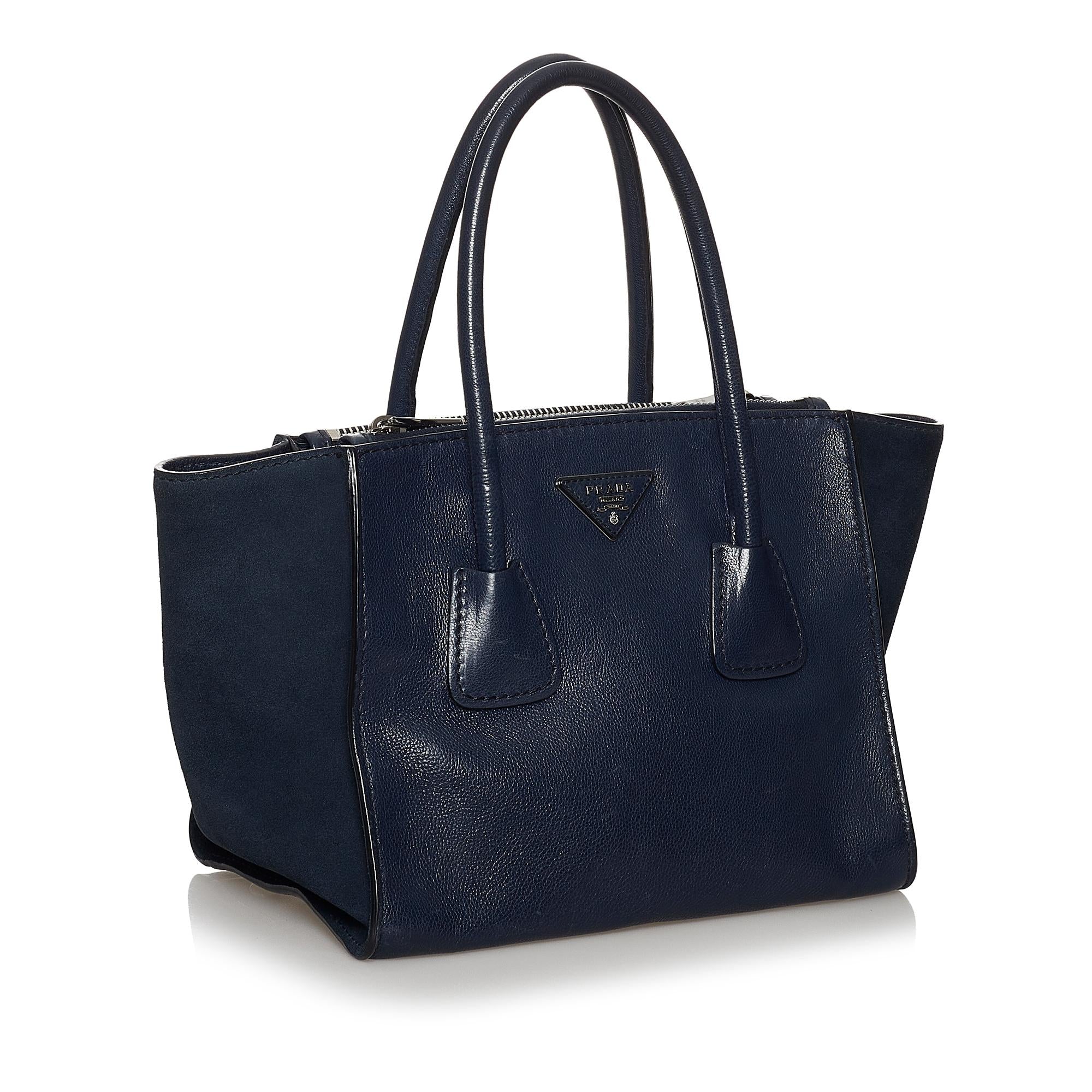 Prada Twin Pocket Leather Satchel (SHG-29609)