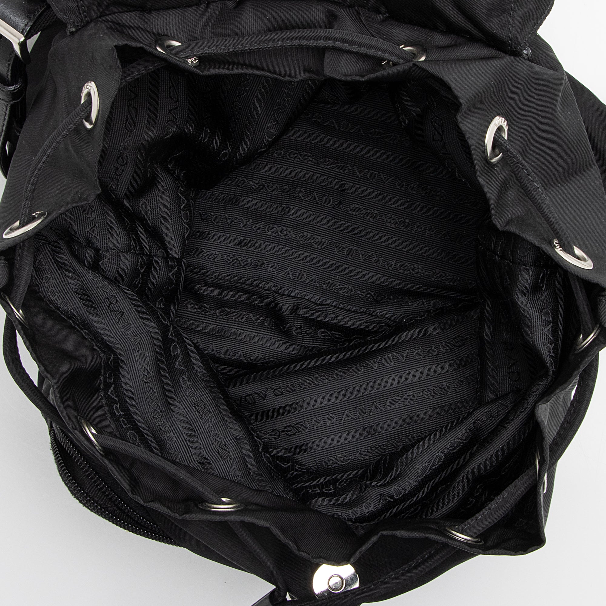 Prada Vintage Tessuto Front Pocket Backpack (SHF-22985)