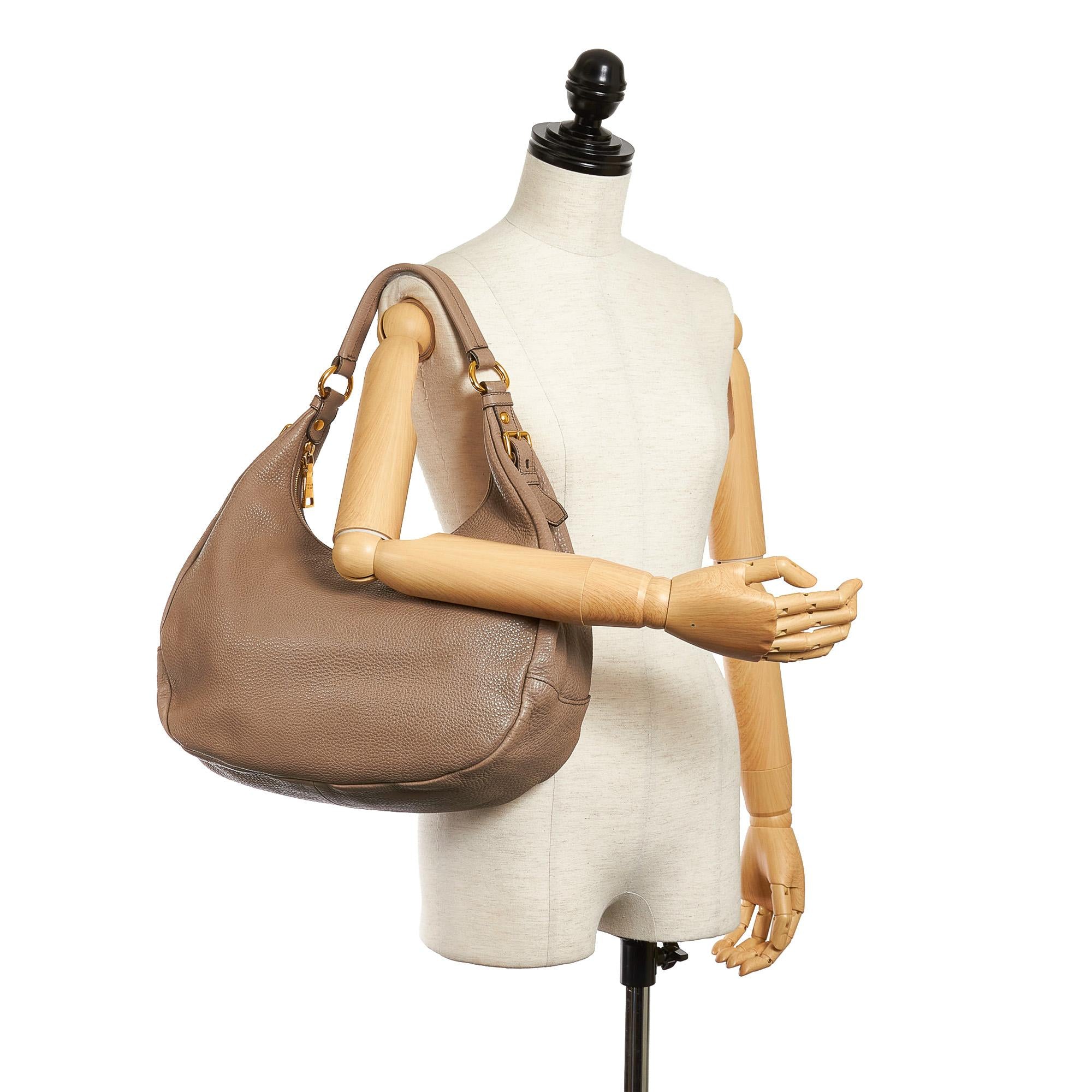 Prada Vitello Daino Hobo Bag (SHG-29940)