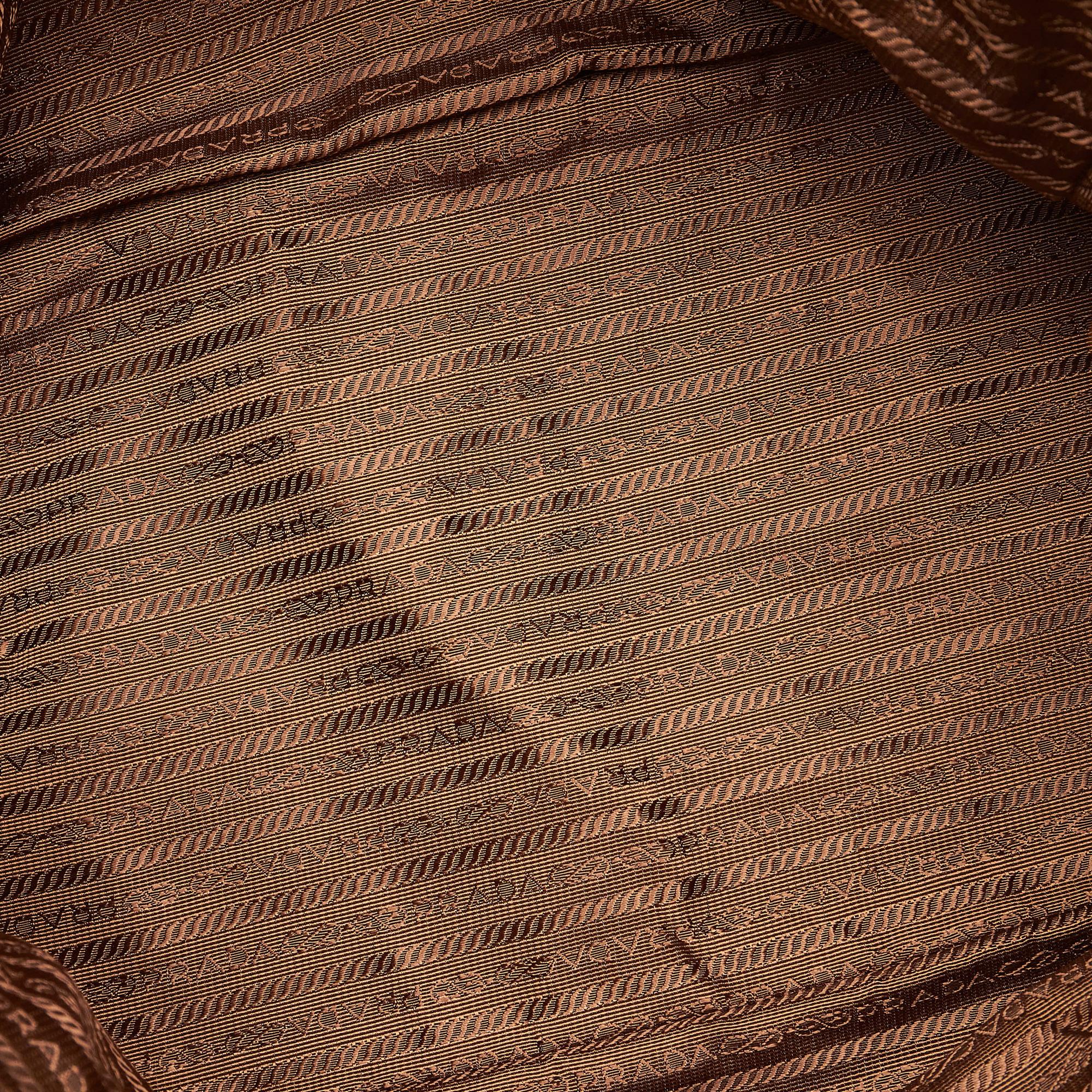 Prada Vitello Daino Leather Handbag (SHG-32385)