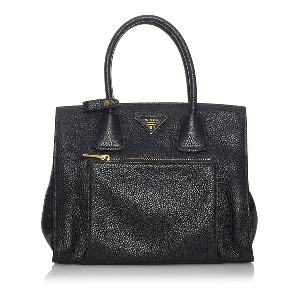 Prada Vitello Daino Leather Handbag (SHG-33906)