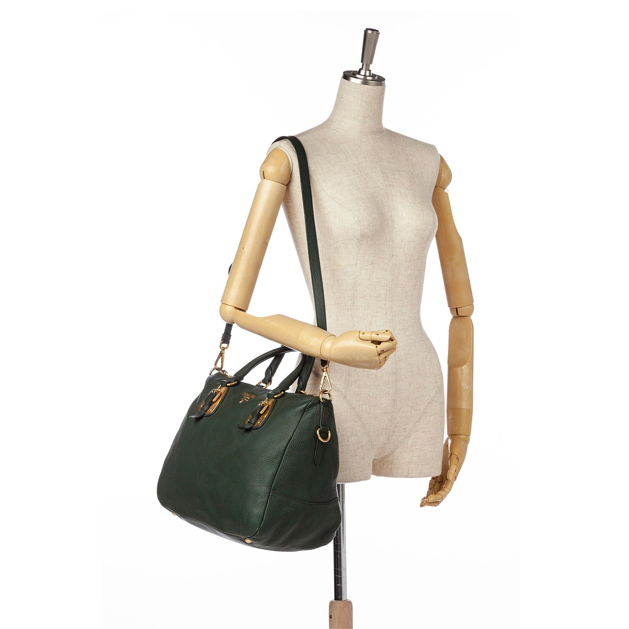 Prada Vitello Daino Leather Satchel (SHG-15446)