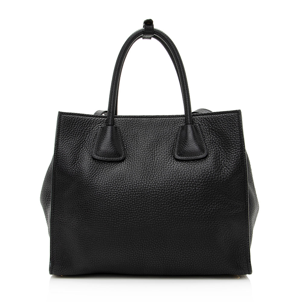Prada Vitello Daino Leather Twin Pocket Tote (SHF-20265)