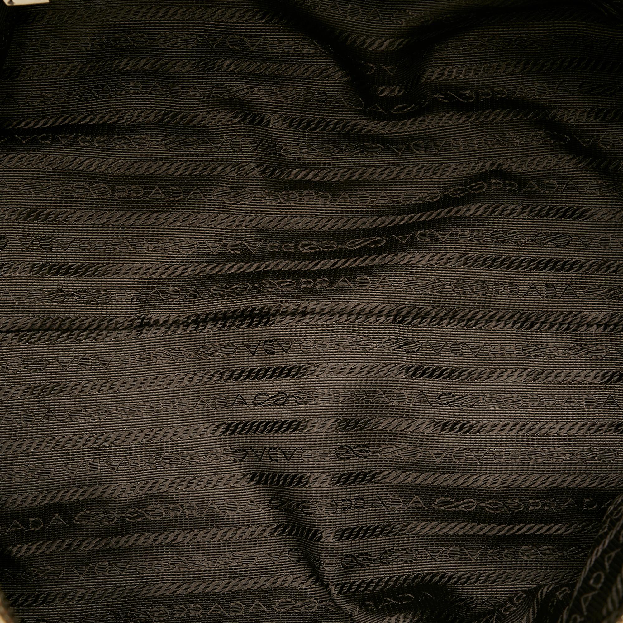 Prada Vitello Daino Logo Handbag (SHG-24212)