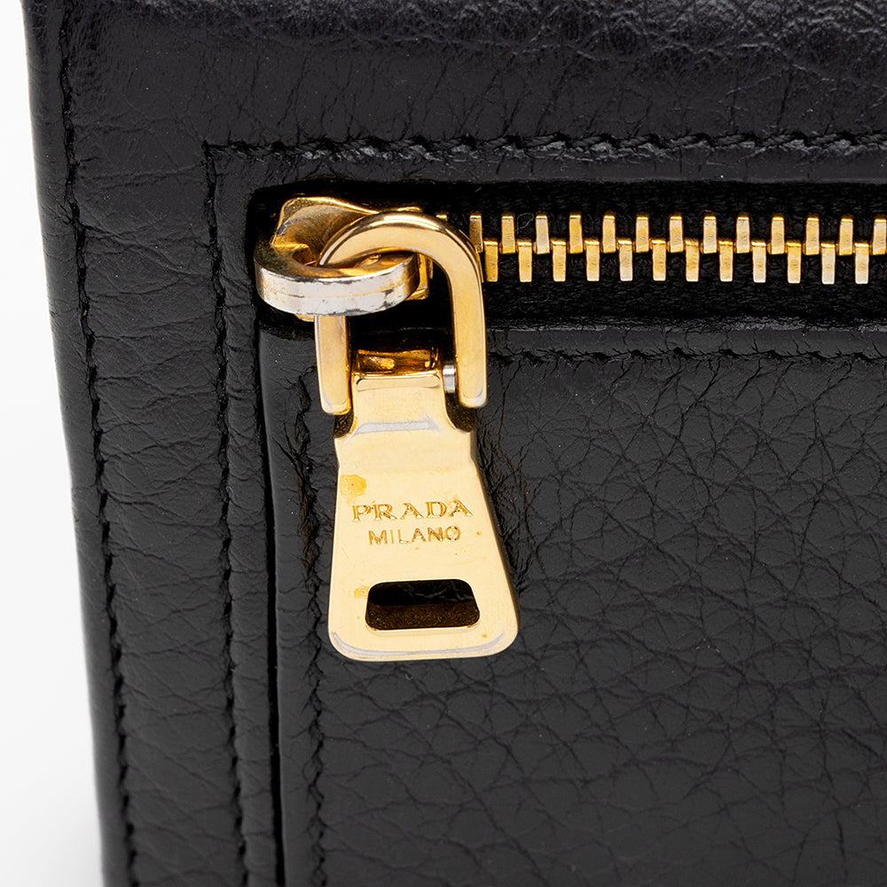 Prada Vitello Daino Long Wallet (SHF-16002)