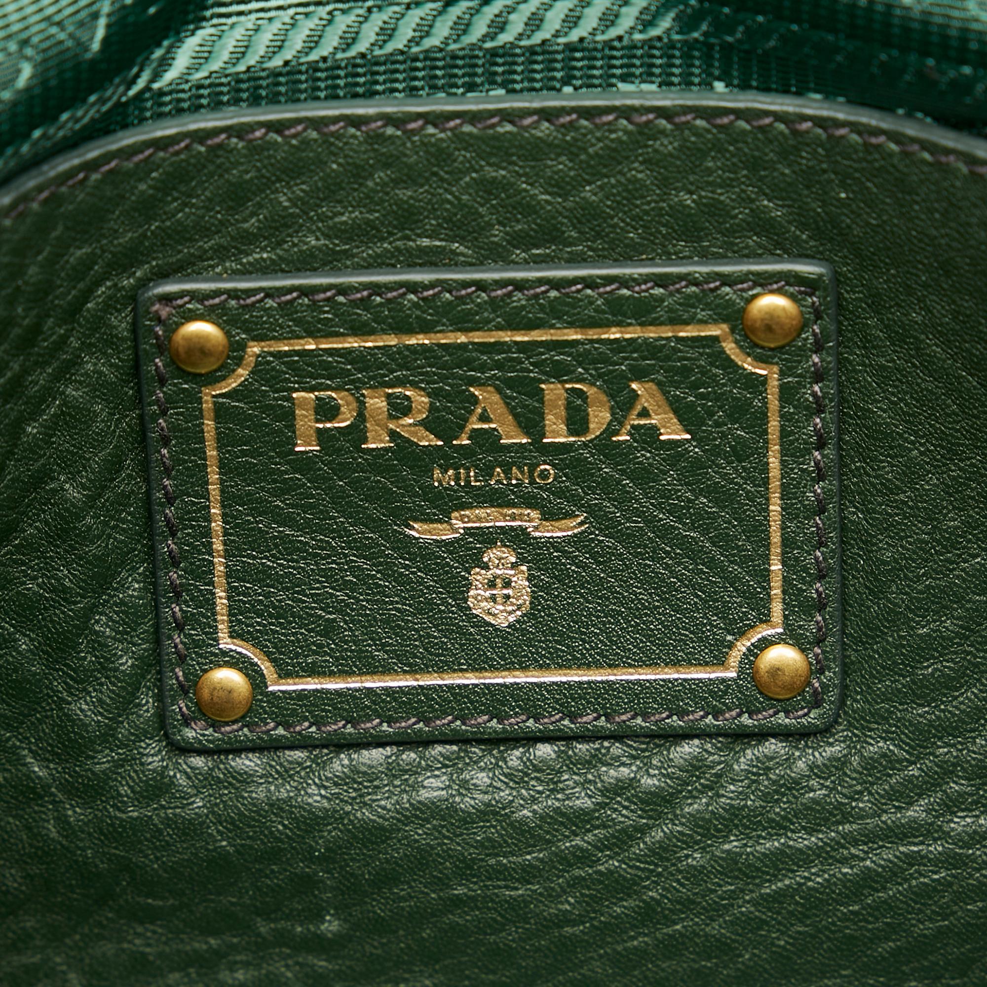 Prada Vitello Daino Satchel (SHG-37929)