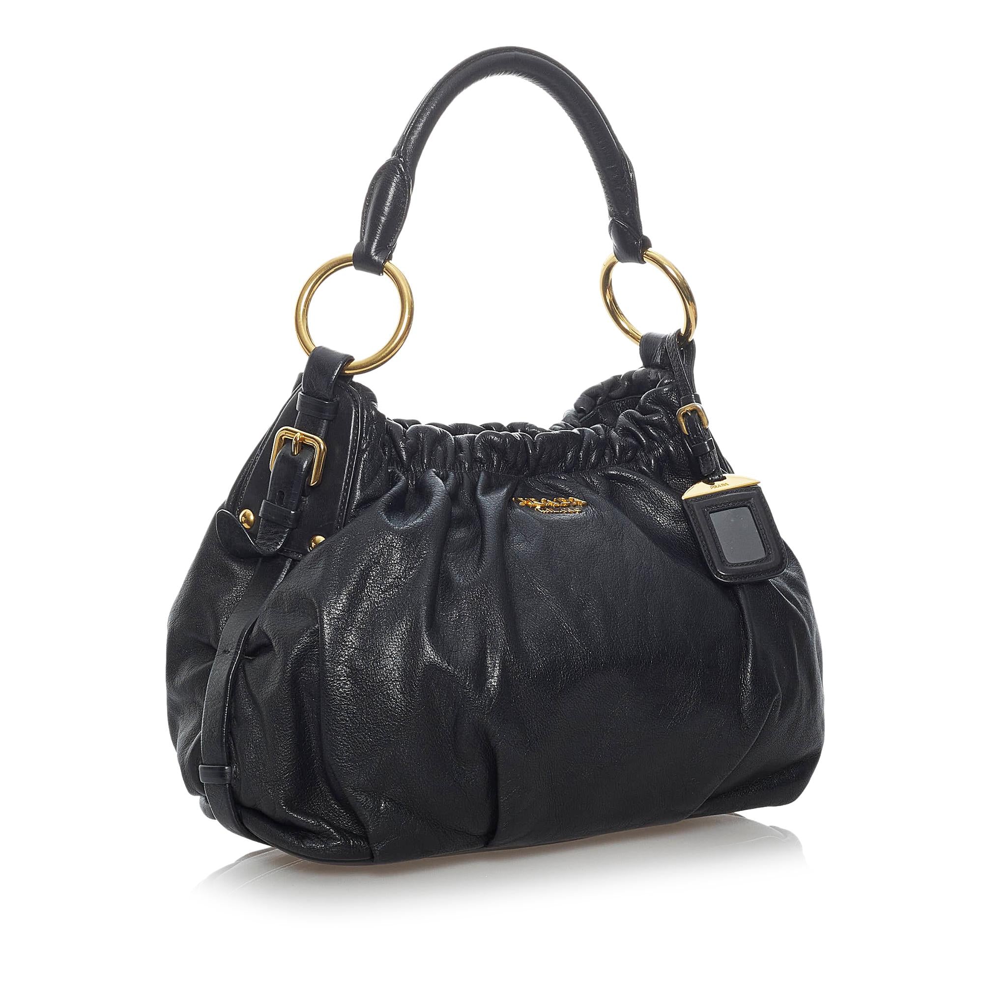 Prada Vitello Daino Shoulder Bag (SHG-29530)