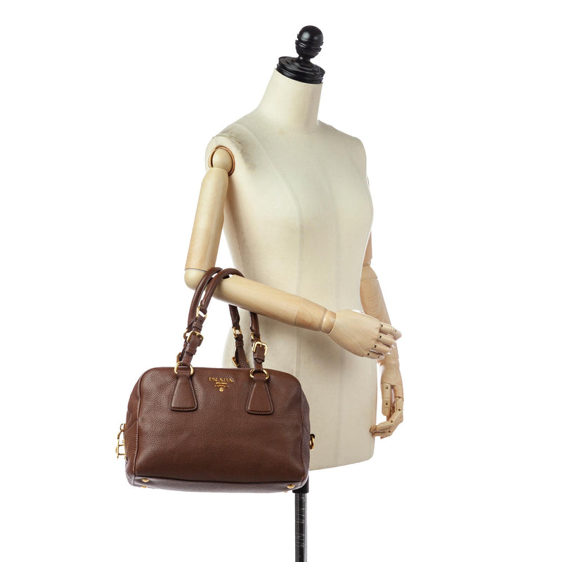 PRADA Vitello Daino Soft Mini Shoulder Bag Wave 1274608