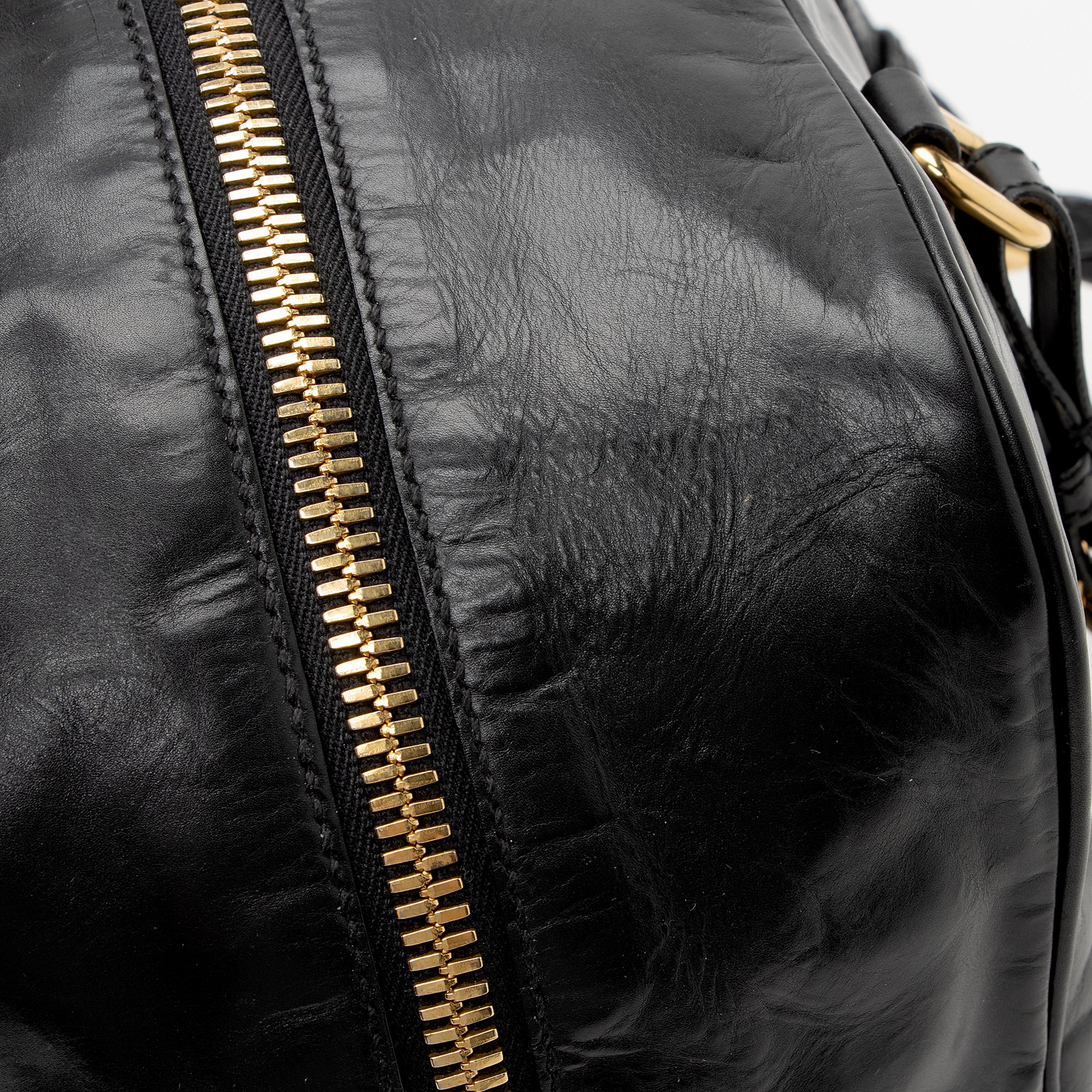 Louis様　PRADA Prada Black Saffiano Leather Lux Leather Jeweled Medium