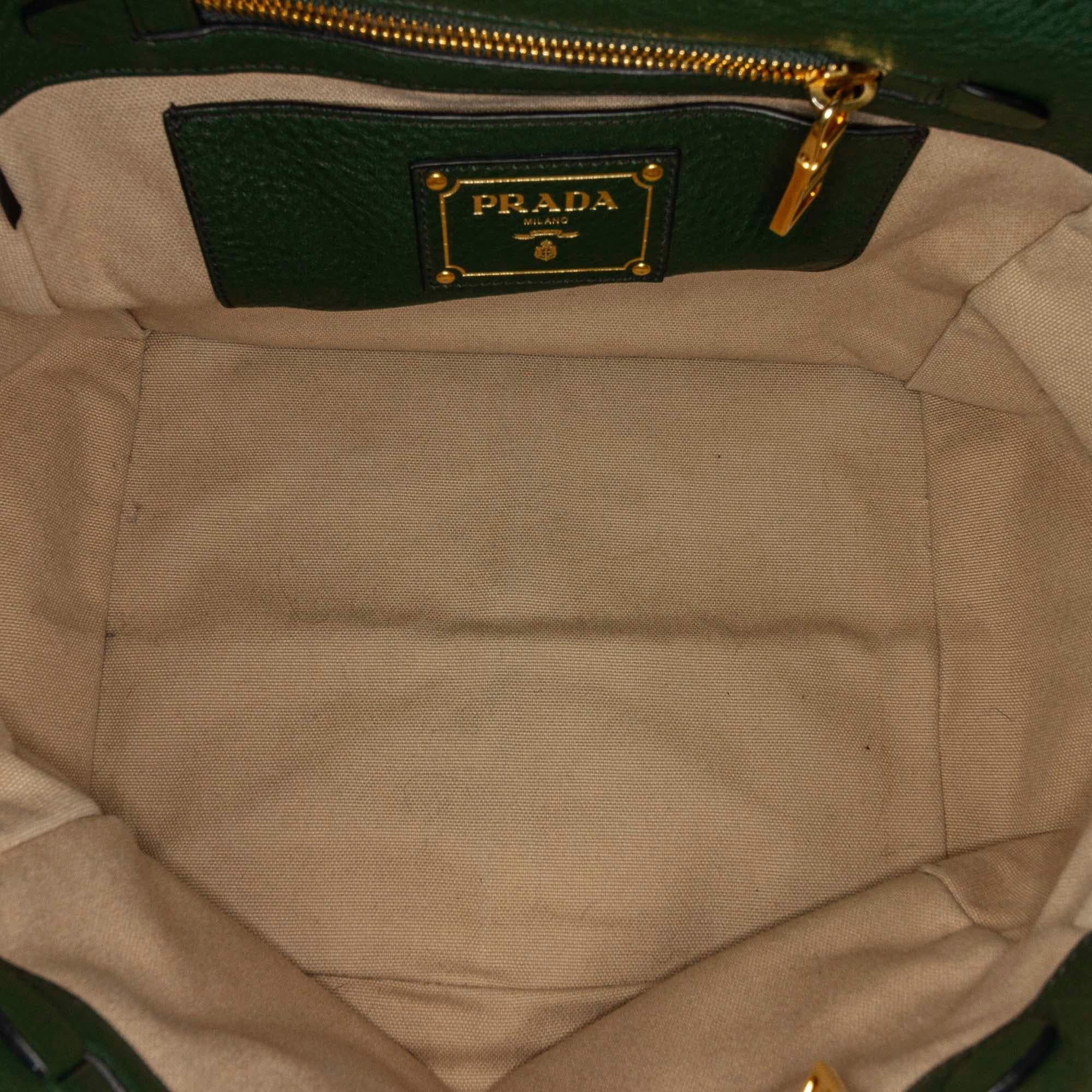 Prada Vitello Daino Tote Bag (SHG-16965)