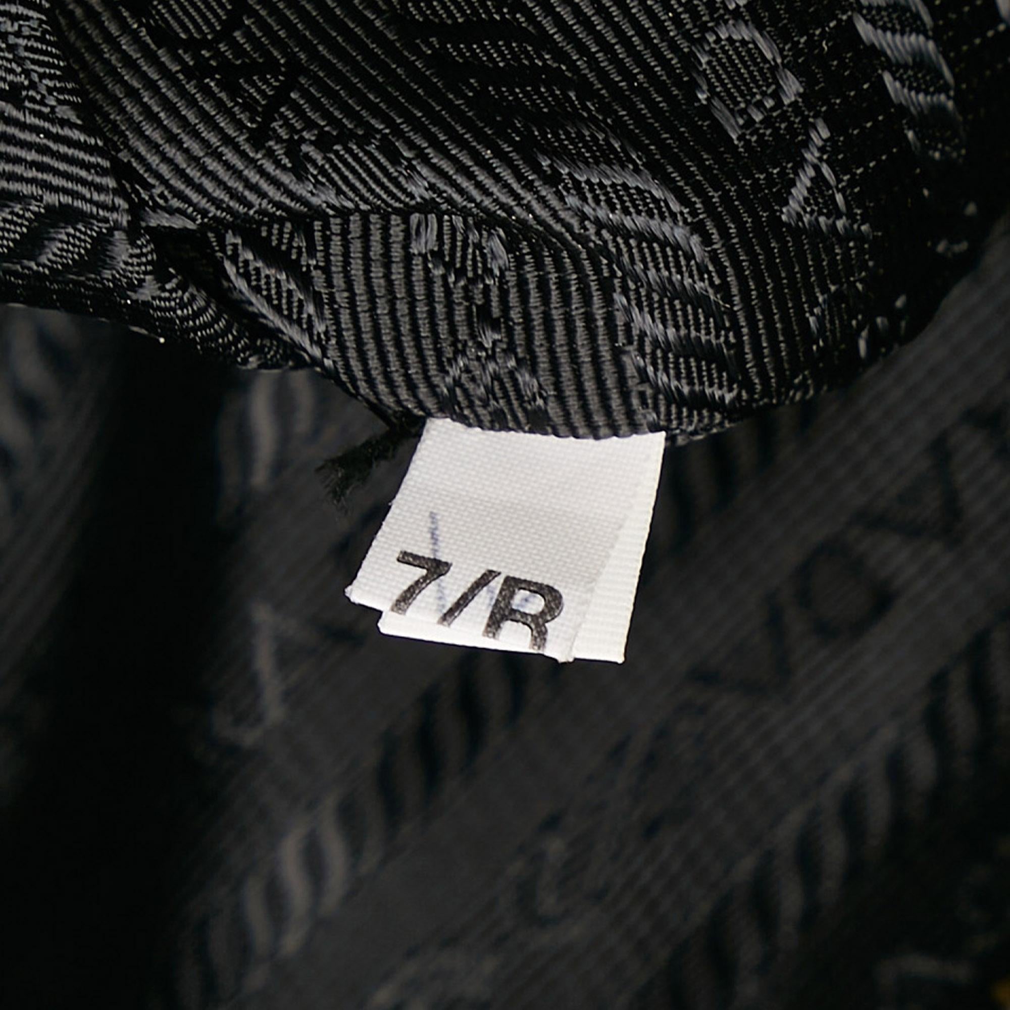 Prada Vitello Daino-Trimmed Tessuto Satchel (SHG-35509)