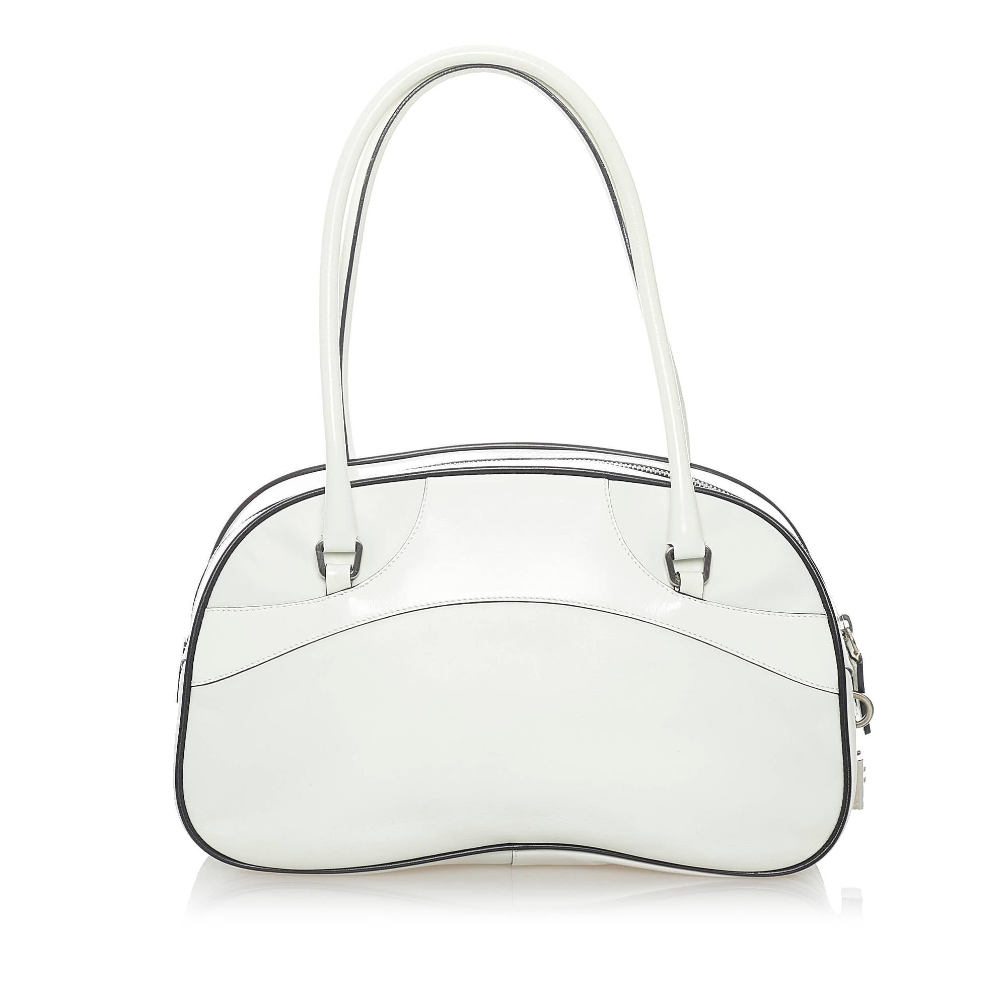 Prada Vitello Drive Bowler Bag (SHG-32674)
