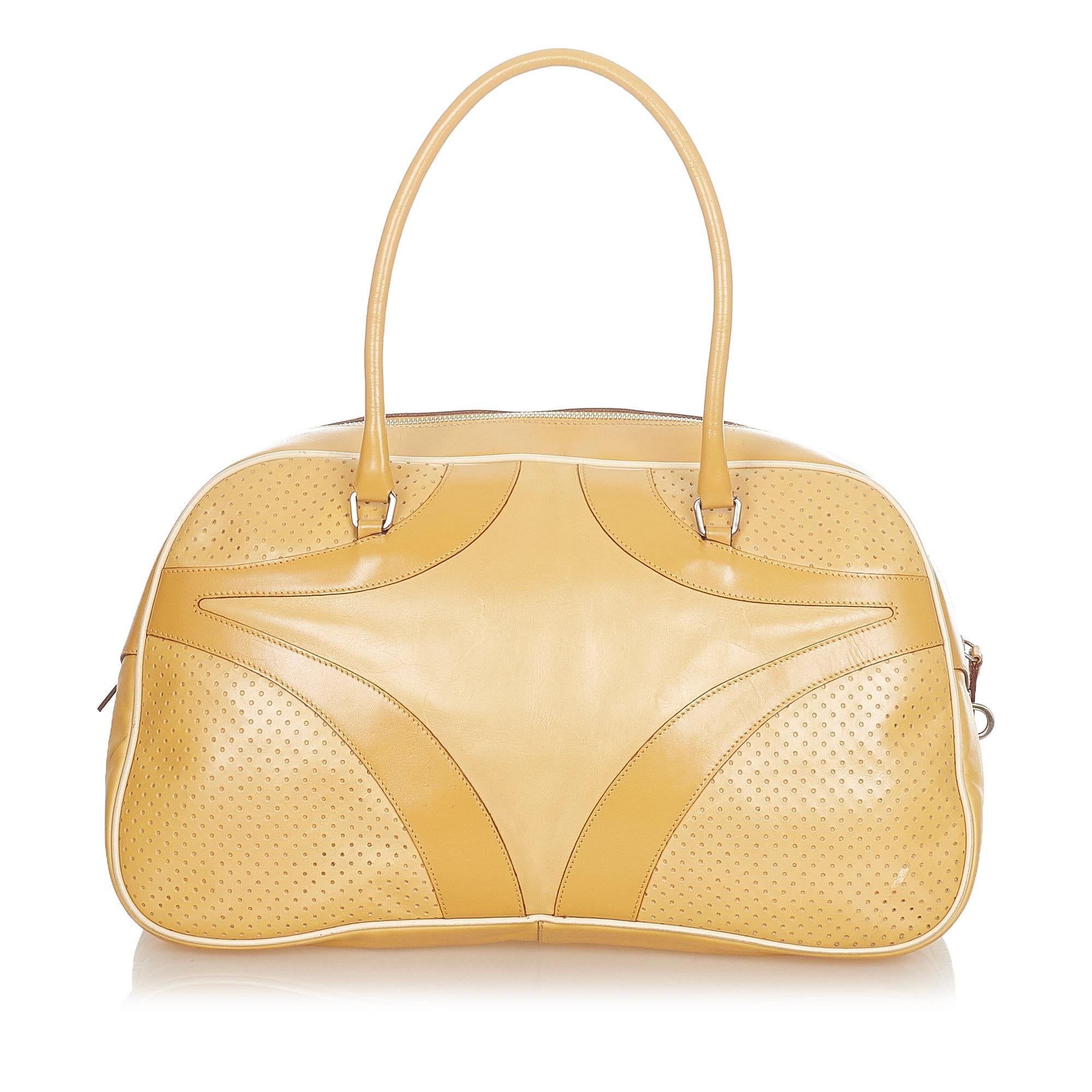 Prada Vitello Drive Leather Handbag (SHG-20978)