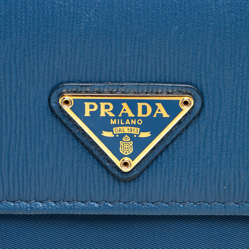 Prada Saffiano Leather Bow Continental Wallet – AMUSED Co