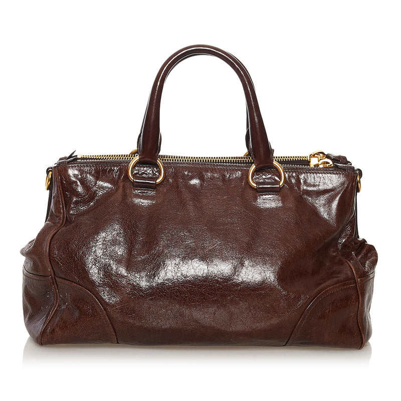 Prada Vitello Shine Handbag (SHG-32676)