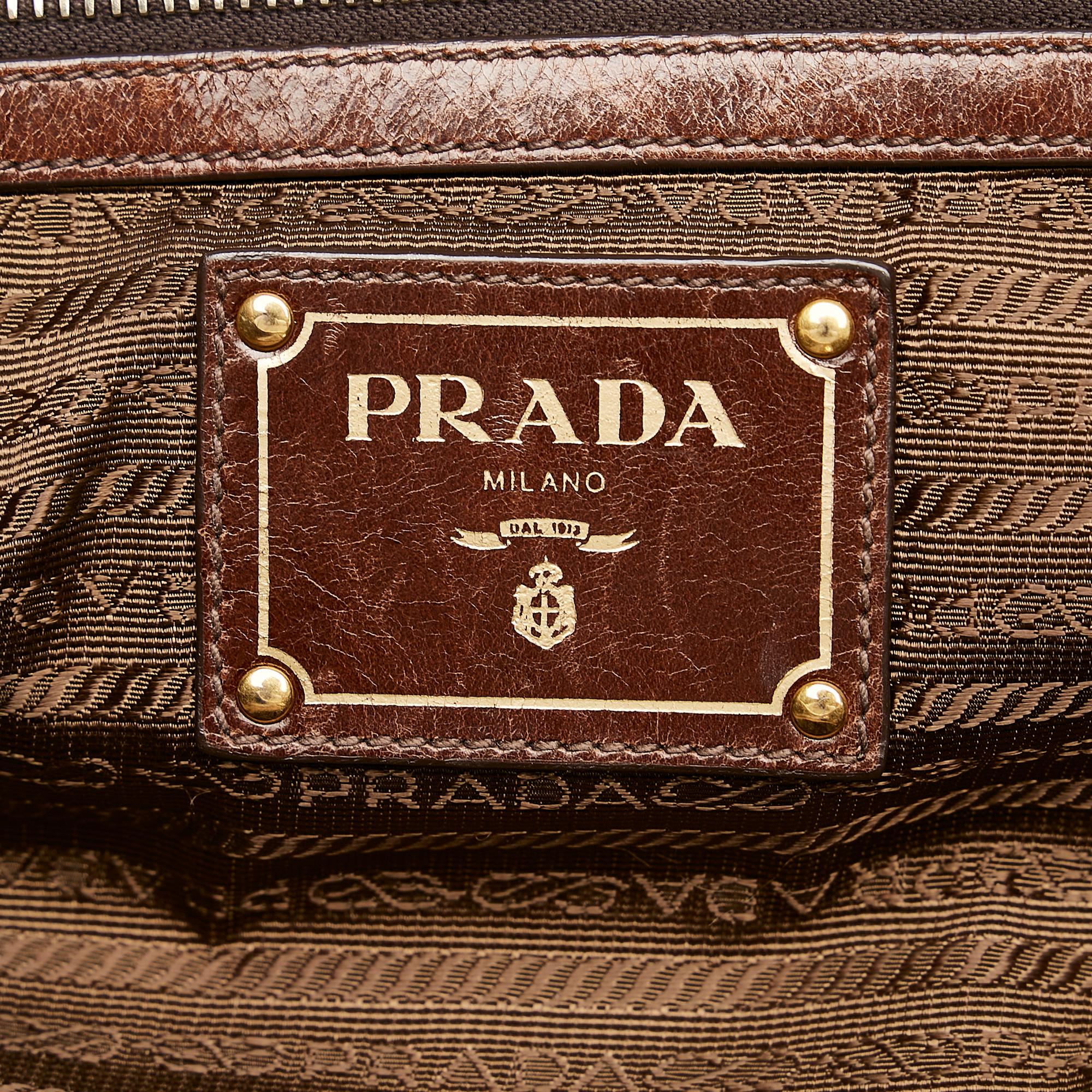 Prada Vitello Shine Handbag (SHG-32676)