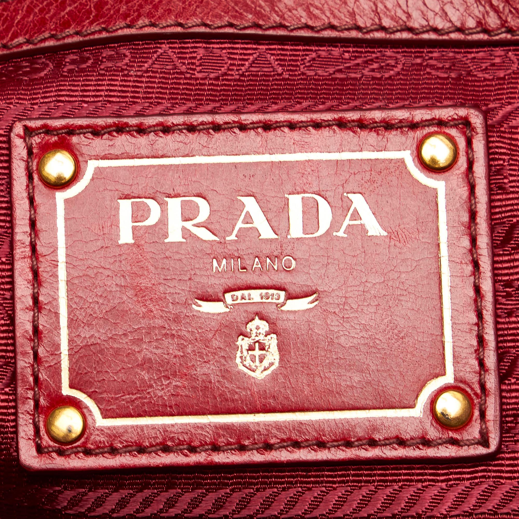 Prada Vitello Shine Leather Satchel (SHG-32027)