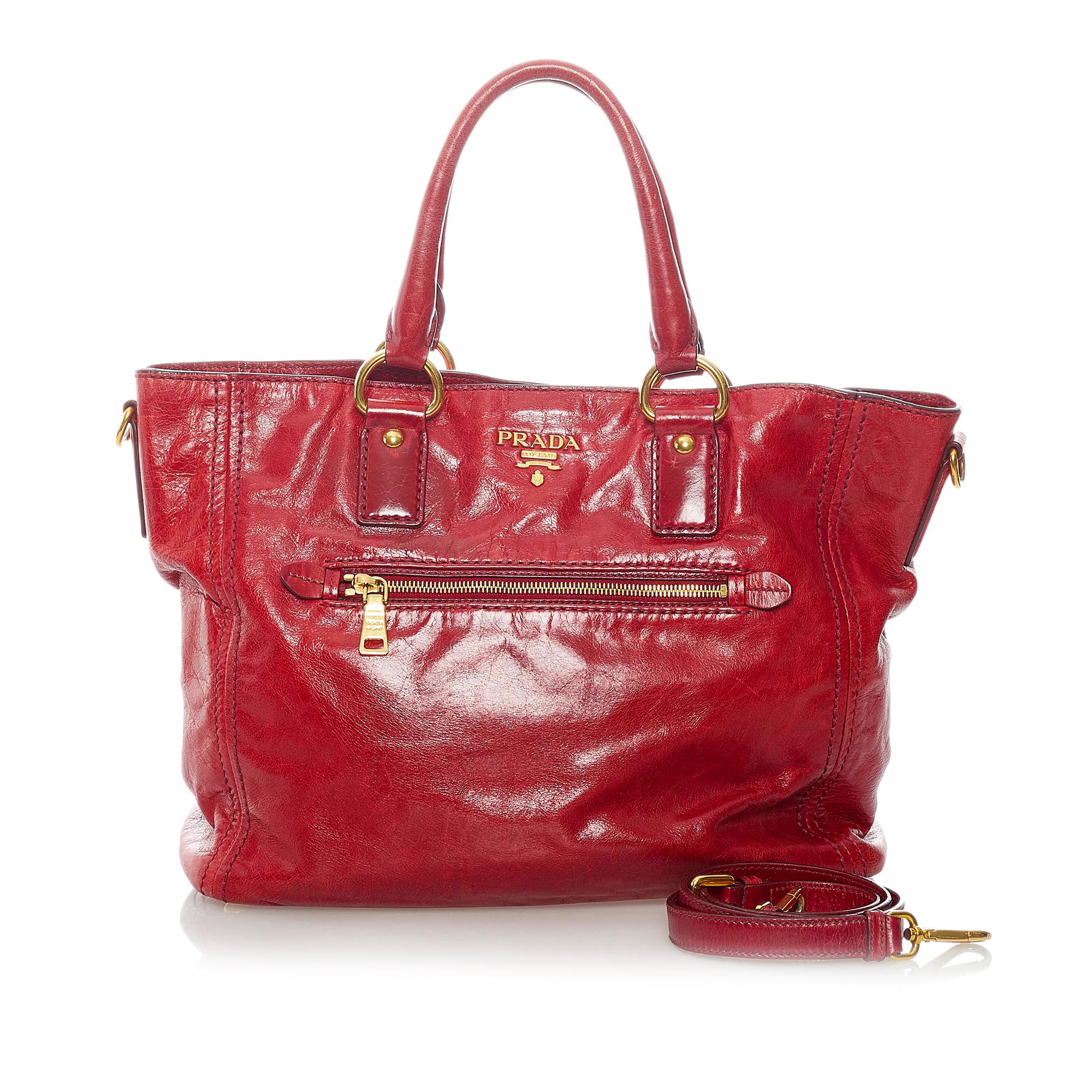 Prada Vitello Shine Leather Satchel (SHG-32027)