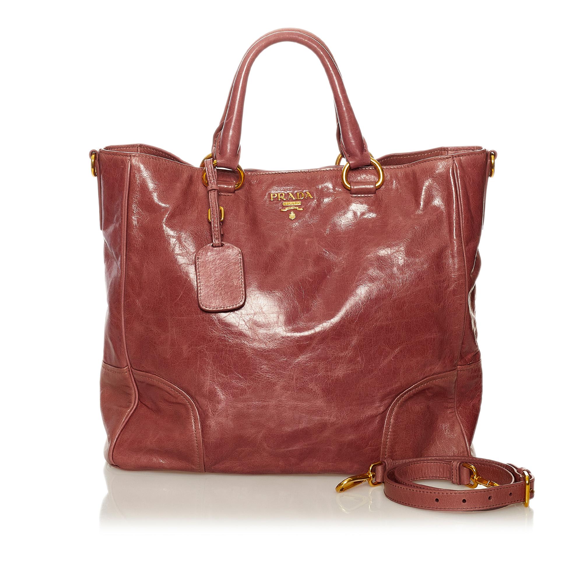 Prada Vitello Shine Satchel (SHG-33141)