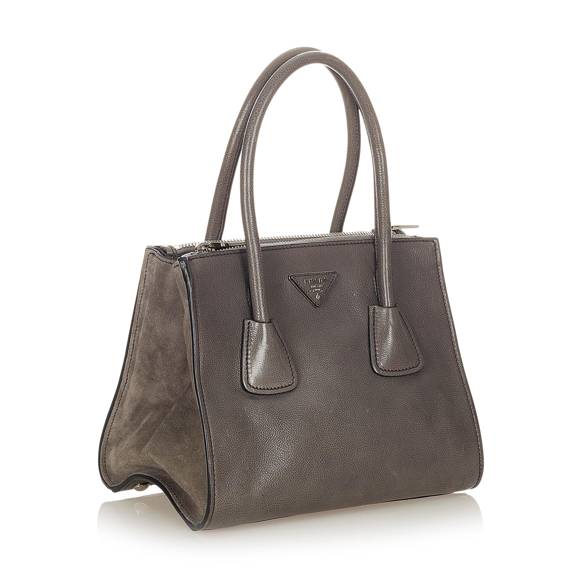 Prada Vitello Twin Pocket Satchel (SHG-31642)