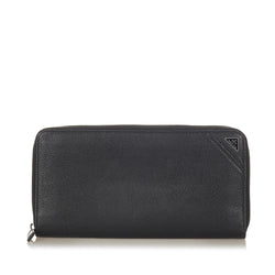 Prada Zip Around Leather Long Wallet (SHG-23521)