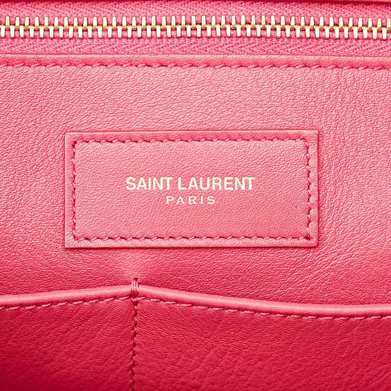 Saint Laurent Cabas Chyc Leather Satchel (SHG-22874)