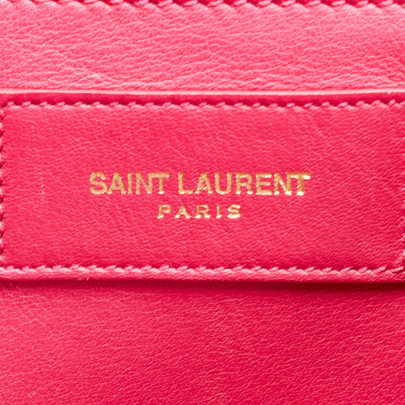 Saint Laurent Cabas Chyc Leather Satchel (SHG-26755)