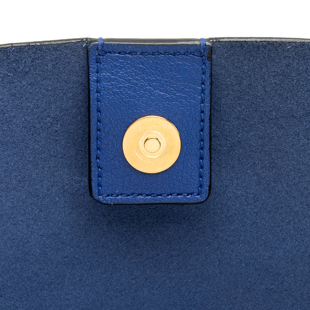 Saint Laurent Calfskin Large Shopping Tote (SHF-20468)