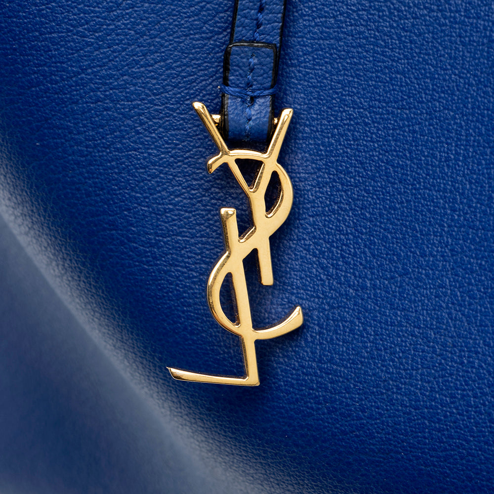 Saint Laurent Calfskin Large Shopping Tote (SHF-20468)