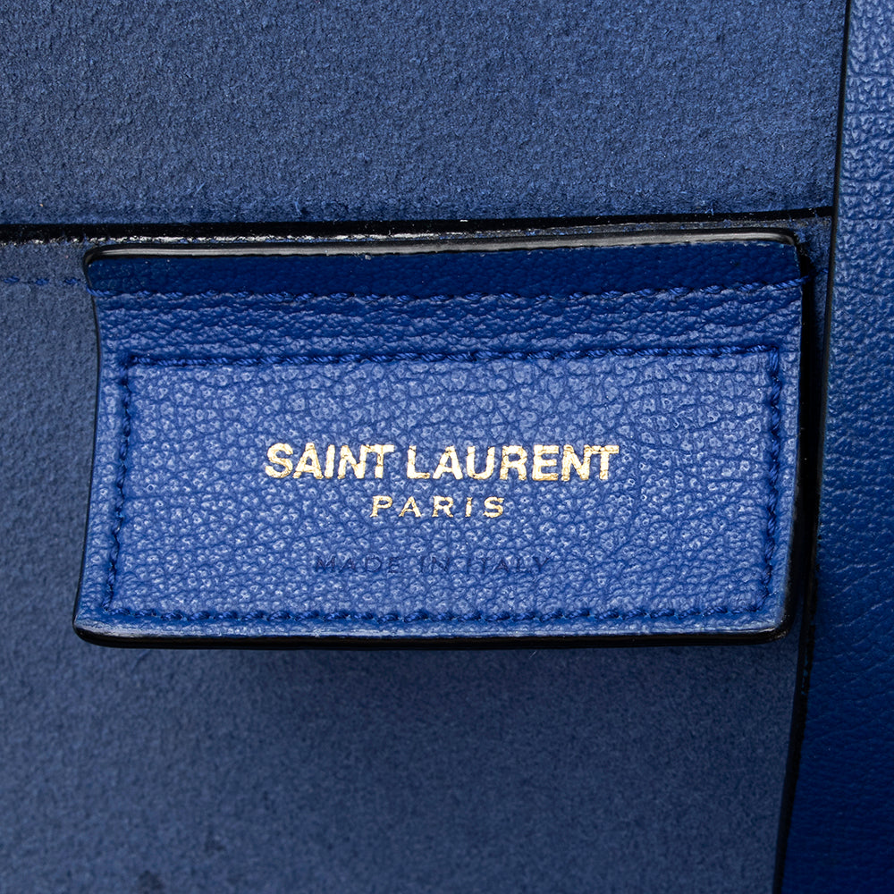 Saint Laurent Calfskin Large Shopping Tote (SHF-20468)