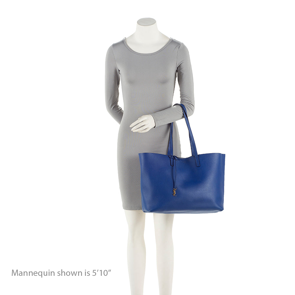 Saint Laurent Calfskin Large Shopping Tote (SHF-20468)