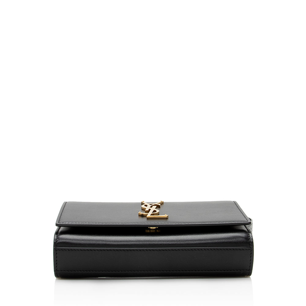 Saint Laurent Calfskin Monogram Kate Belt Bag (SHF-21829)