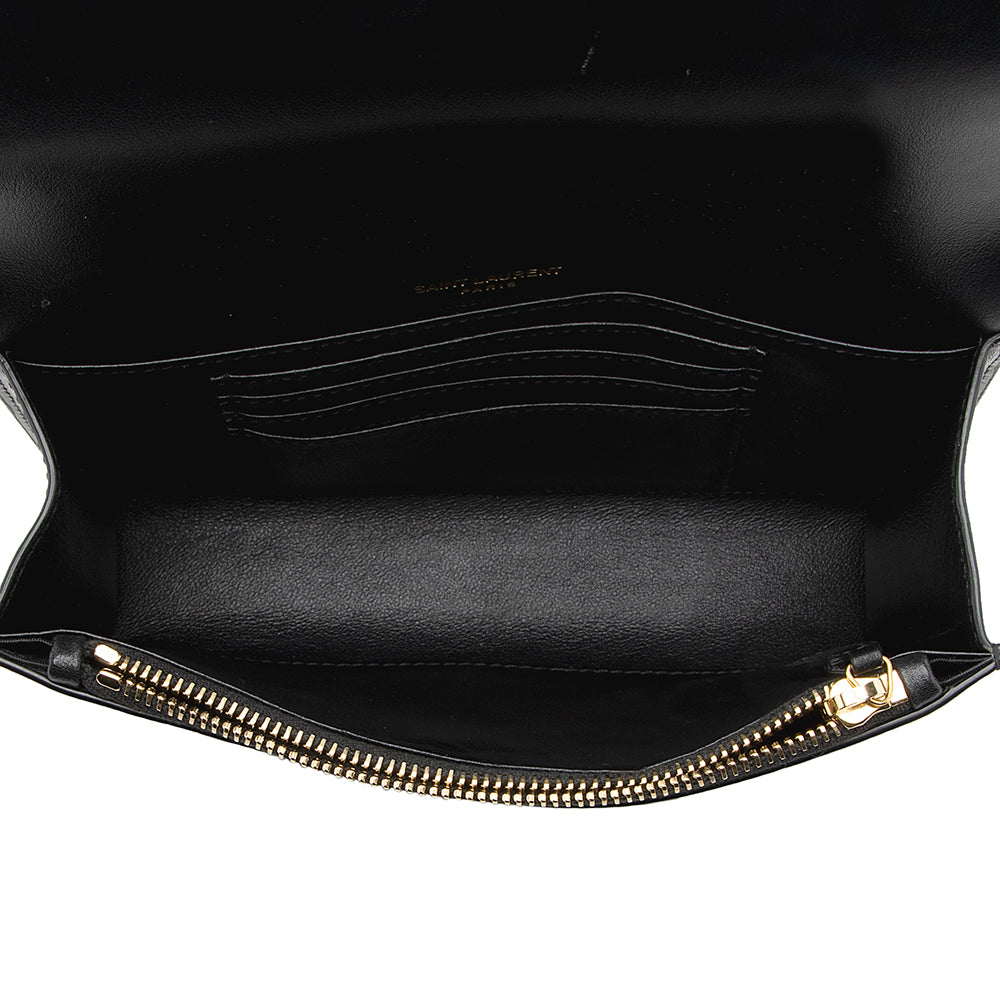 Saint Laurent Calfskin Monogram Kate Belt Bag (SHF-21829)
