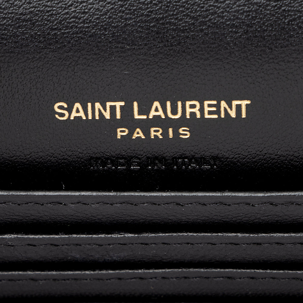 Saint Laurent Calfskin Monogram Kate Belt Bag (SHF-21829)